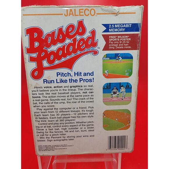 Jaleco Bases Loaded NES Nintendo Complete CIB 1988 - Picture 3 of 5
